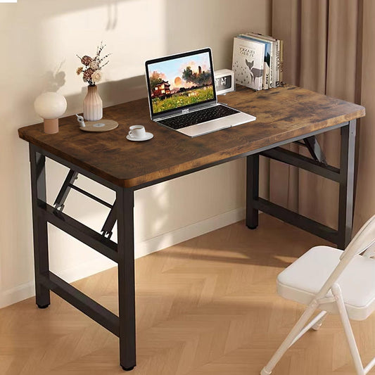Folding Desk,31.5 Inch No Assembly Folding Computer Desk, Space-Saving Small Desk for Home Office Bedroom Dorm Study